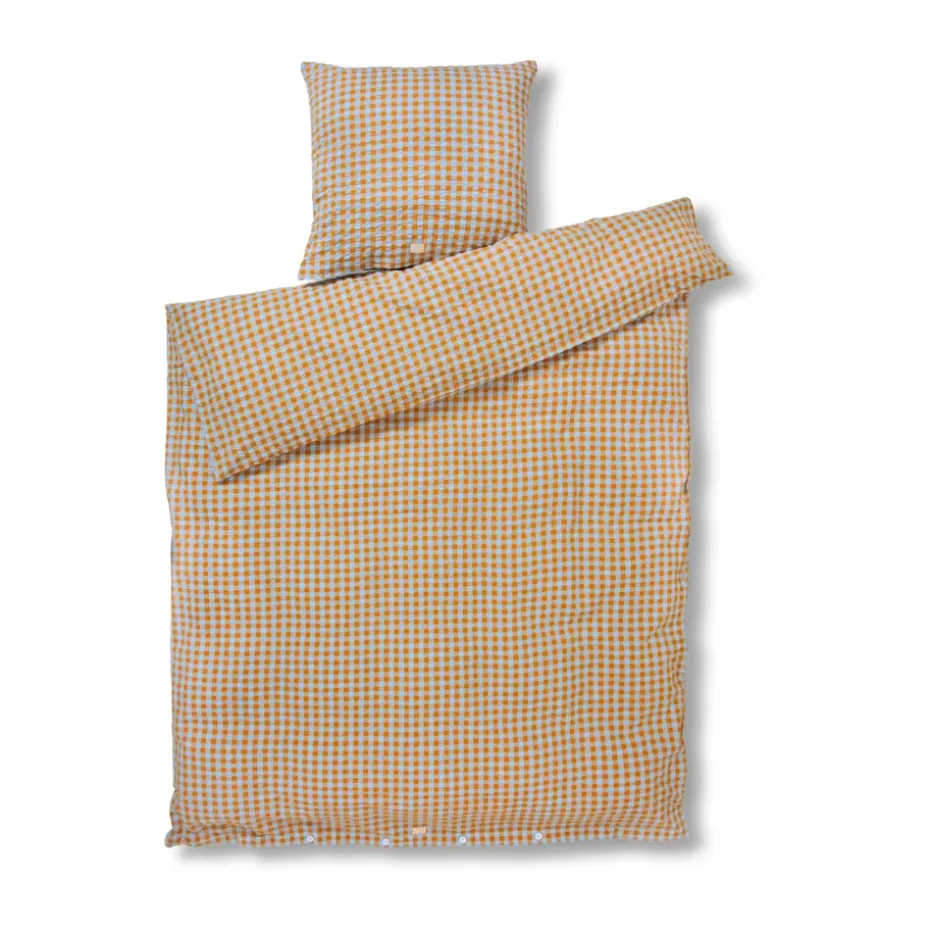 Juego de funda nórdica Bæk&Bølge 150x210 cm, Azul claro-arena