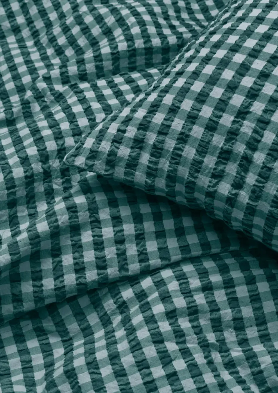 Juego de funda nórdica Bæk&Bølge 150x210 cm, Verde-azul claro