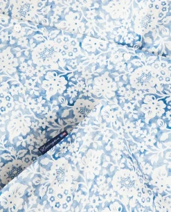 Juego de funda nórdica Blue Floral Printed Cotton Sateen, 50x60 cm, 220x220 cm