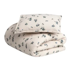 Juego de funda nórdica Blueberry Muslin baby, 70x80 cm/28x35 cm