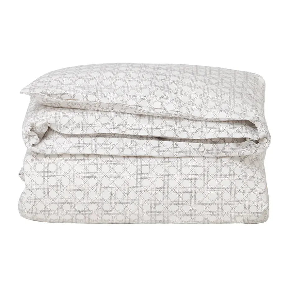 Juego de sábanas Rattan Printed 150x210 cm, White