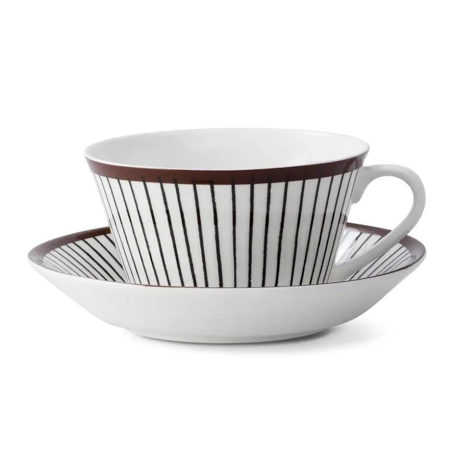 Juego de té Ribb, taza de té + platillo