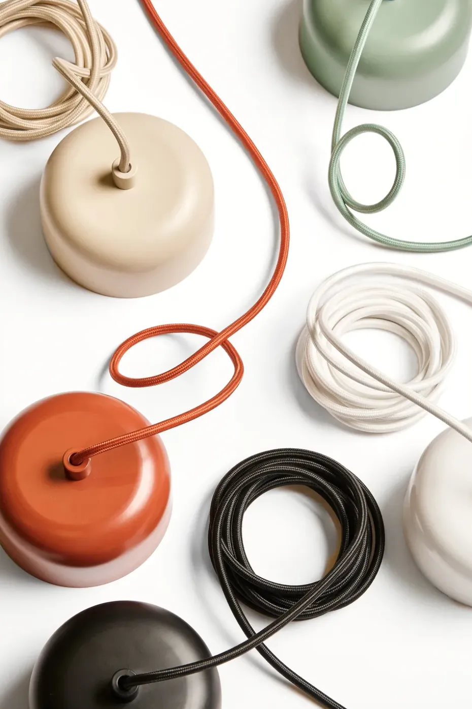 Kit de suspensión de techo incl. cable 250 cm, Blanco