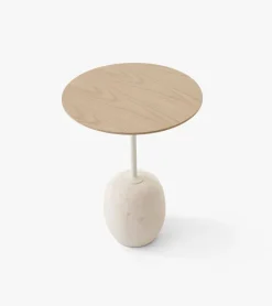 Lato Mesa LN8, Lacquered oak-Crema diva marble