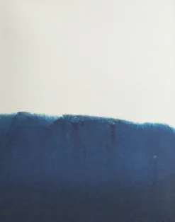 Lámina Dyeforindigo ocean 1 40x50 cm, azul-blanco