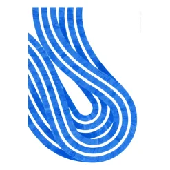 Lámina Entropy Blue 02, 50x70 cm