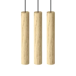 Lámpara 3 Chimes, roble