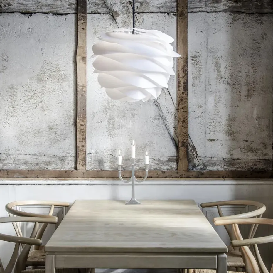 Lámpara Carmina blanco Ø48 cm, blanco