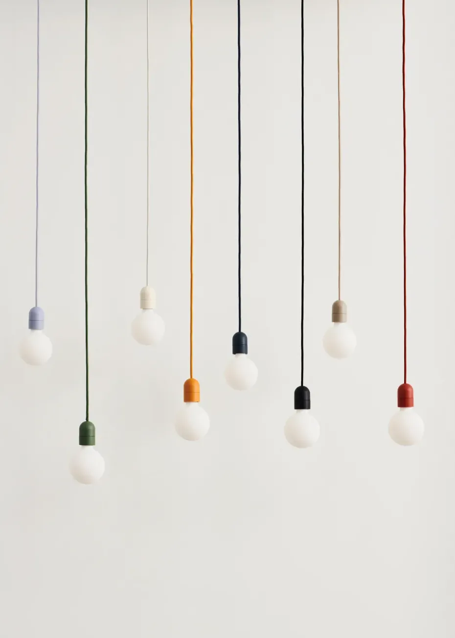 Lámpara colgante Common Pendant Cord set Ø12 cm, Rusty red