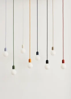 Lámpara colgante Common Pendant Cord set Ø12 cm, Soft black