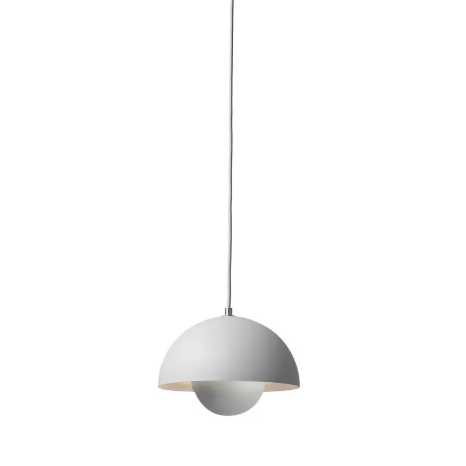 Lámpara colgante FlowerPot VP1, Gris claro mate