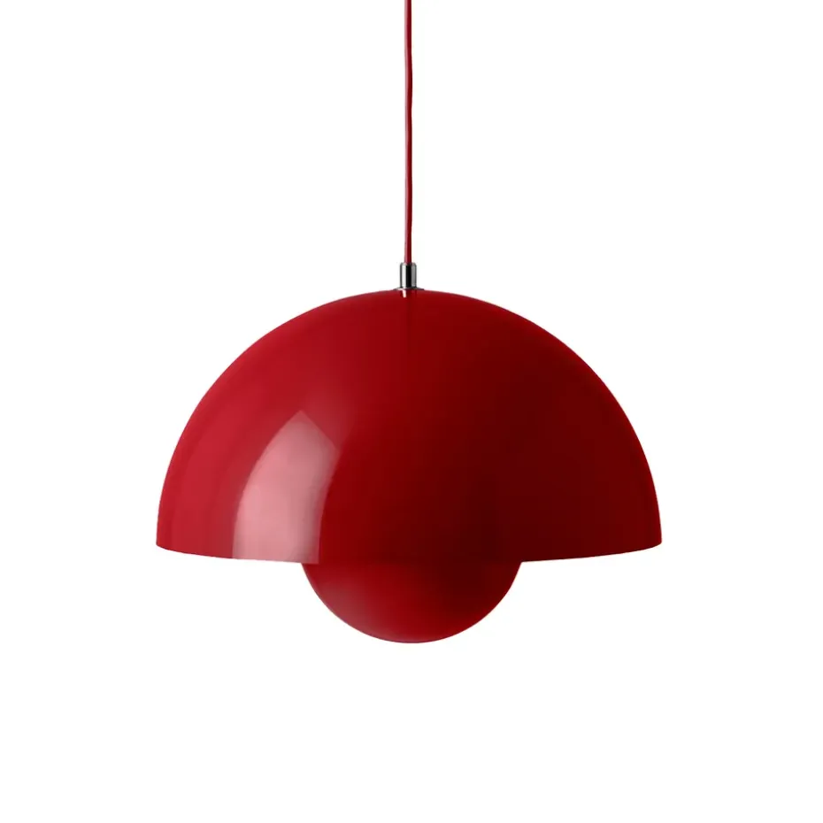 Lámpara colgante Flowerpot VP7, Vermilion red