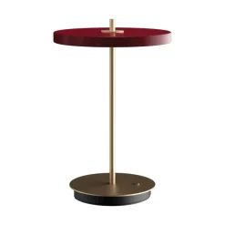 Lámpara de mesa Asteria Move, Ruby red