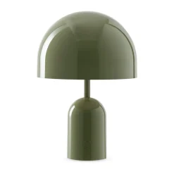 Lámpara de mesa Bell Portable LED 28 cm, Musgo