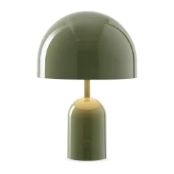 Lámpara de mesa Bell Portable LED 28 cm, Musgo
