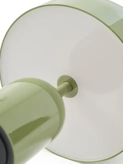 Lámpara de mesa Bell Portable LED 28 cm, Musgo
