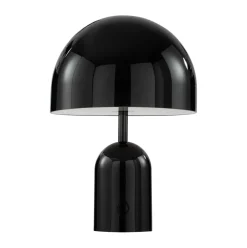 Lámpara de mesa Bell Portable LED 28 cm, Negro