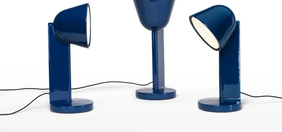 Lámpara de mesa Céramique Down, Navy blue