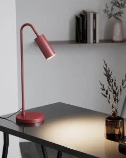 Lámpara de mesa Curve 51 cm, Granate