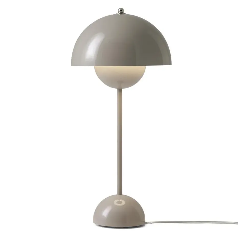 Lámpara de mesa FlowerPot VP3, gris-beige