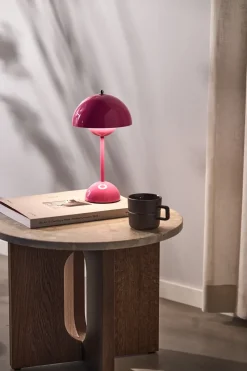 Lámpara de mesa Flowerpot portable VP9, Tangy pink
