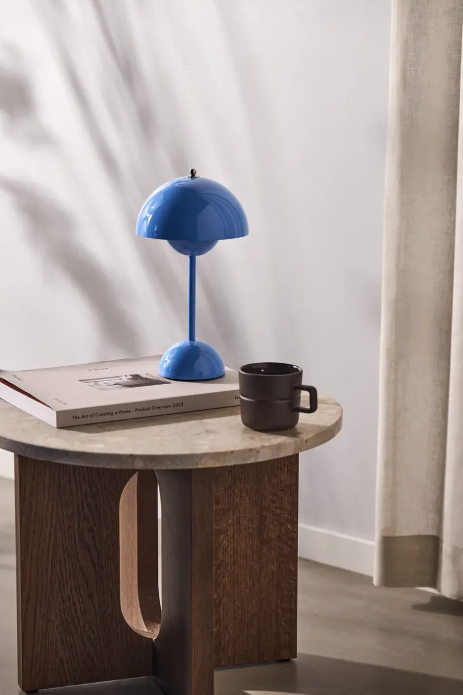 Lámpara de mesa Flowerpot portable VP9, Swim blue