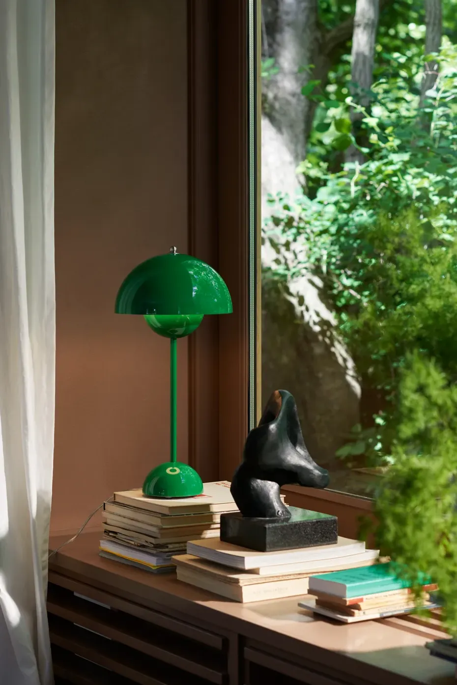 Lámpara de mesa FlowerPot VP3, Signal green