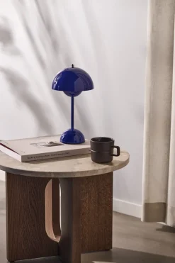 Lámpara de mesa Flowerpot portable VP9, Cobalt blue