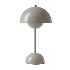 Lámpara de mesa Flowerpot portable VP9, Grey beige