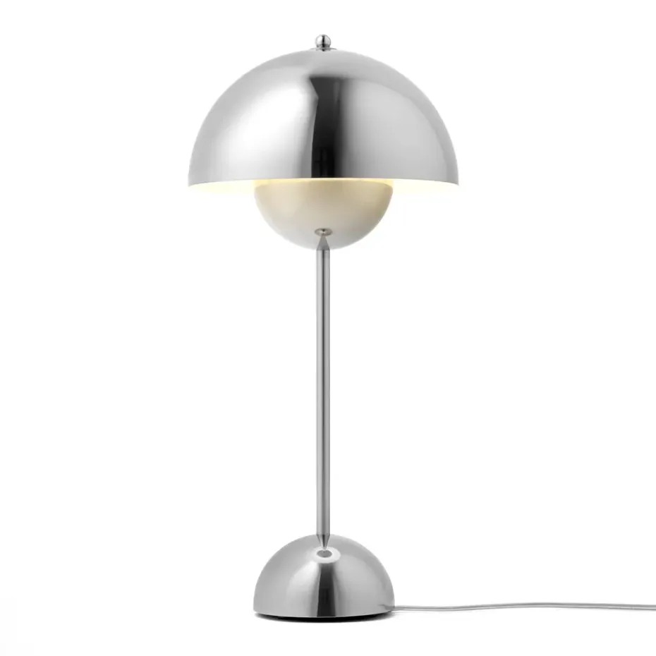 Lámpara de mesa FlowerPot VP3, Chrome-plated