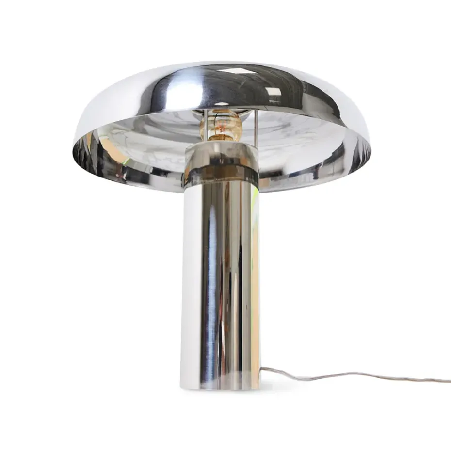 Lámpara de mesa HK Living mushroom, Chrome