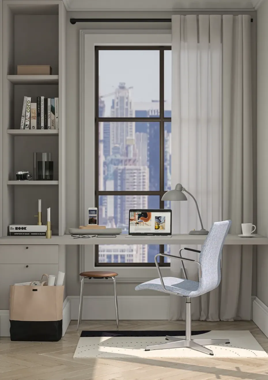 Lámpara de mesa Kaiser Idell 6556-T, Easy Grey