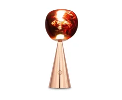 Lámpara de mesa Melt Portable, Cobre