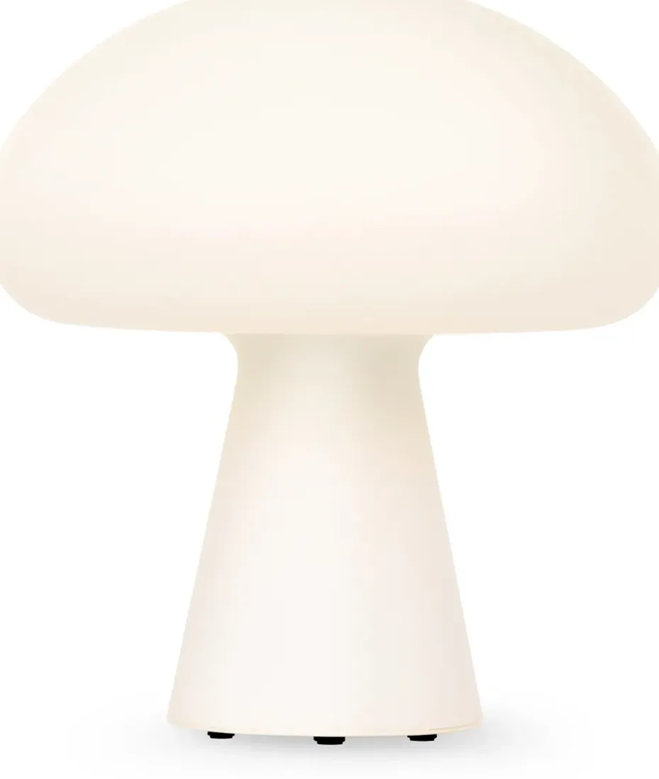 Lámpara de mesa Obello, vidrio pavonado