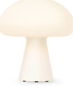 Lámpara de mesa Obello, vidrio pavonado