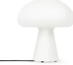 Lámpara de mesa Obello, vidrio pavonado
