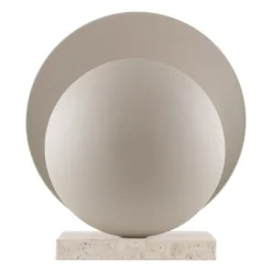 Lámpara de mesa Orbit, Beige-travertin