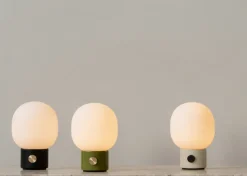 Lámpara de mesa portatil JWDA, Alabaster white