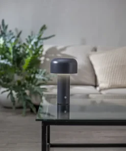 Lámpara de mesa portátil Bobby, Gris