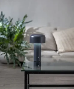 Lámpara de mesa portátil Bobby, Gris