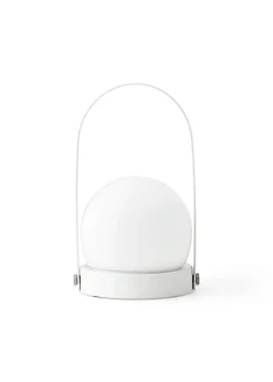 Lámpara de mesa portátil Carrie, Blanco