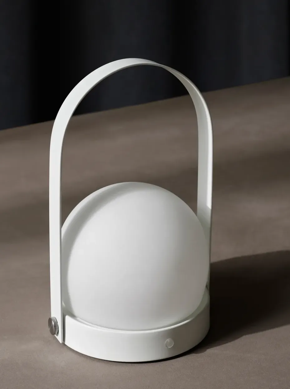 Lámpara de mesa portátil Carrie, Blanco