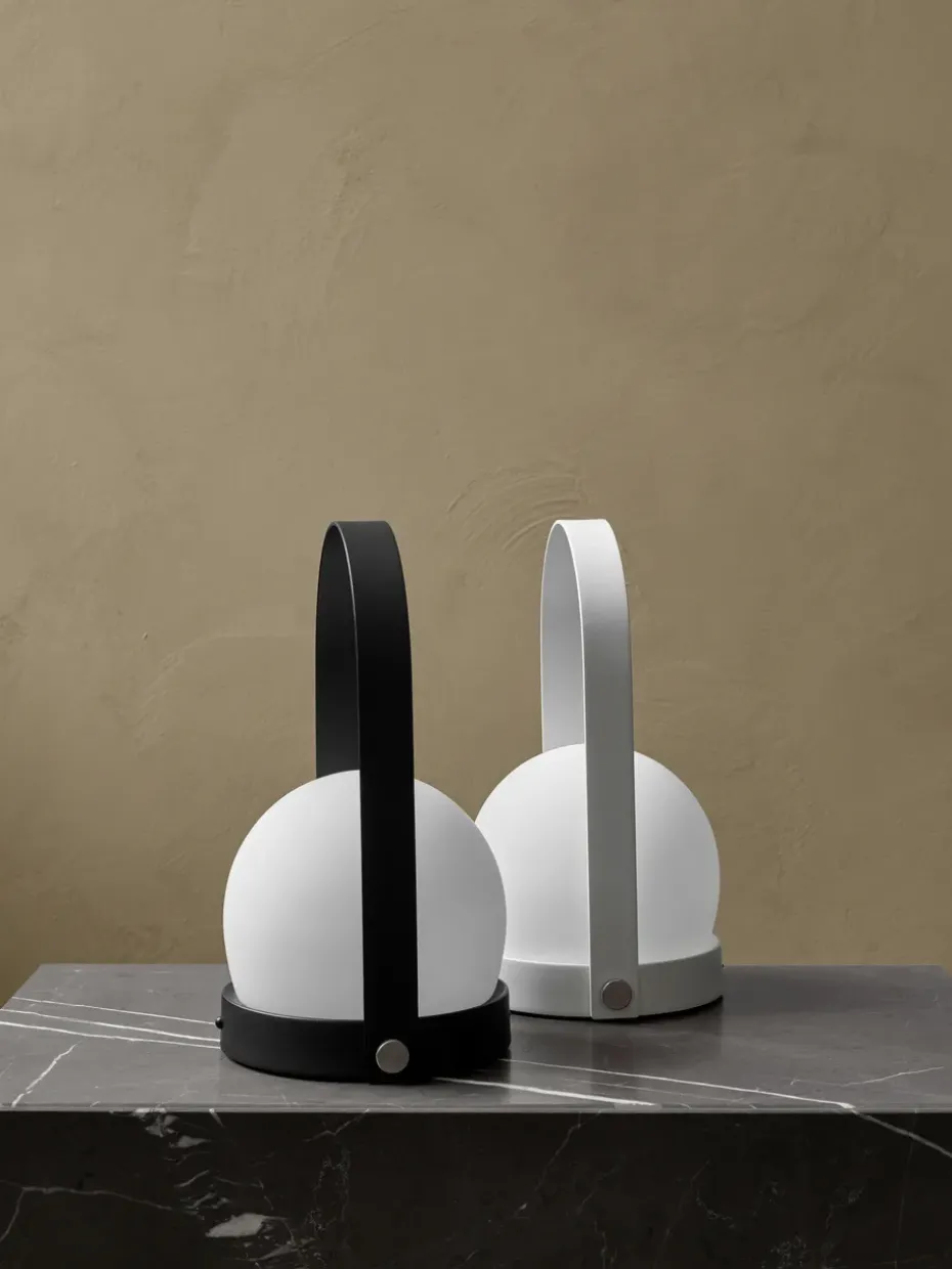 Lámpara de mesa portátil Carrie, Blanco