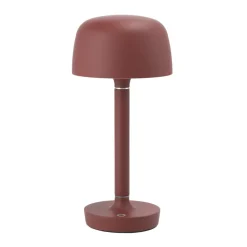 Lámpara de mesa portátil Halo 25,5 cm, Burgundy