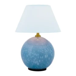 Lámpara de mesa portátil Iris 16, Azul paloma