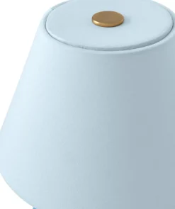 Lámpara de mesa portátil Iris 16, Azul paloma