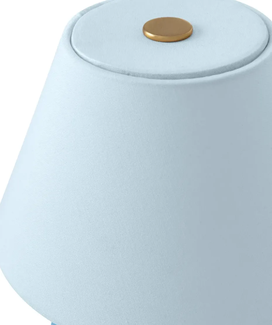 Lámpara de mesa portátil Iris 16, Azul paloma