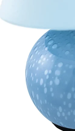 Lámpara de mesa portátil Iris 16, Azul paloma
