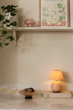 Lámpara de mesa portátil Iris 16, Blush