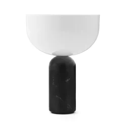 Lámpara de mesa portátil Kizu, Black marble